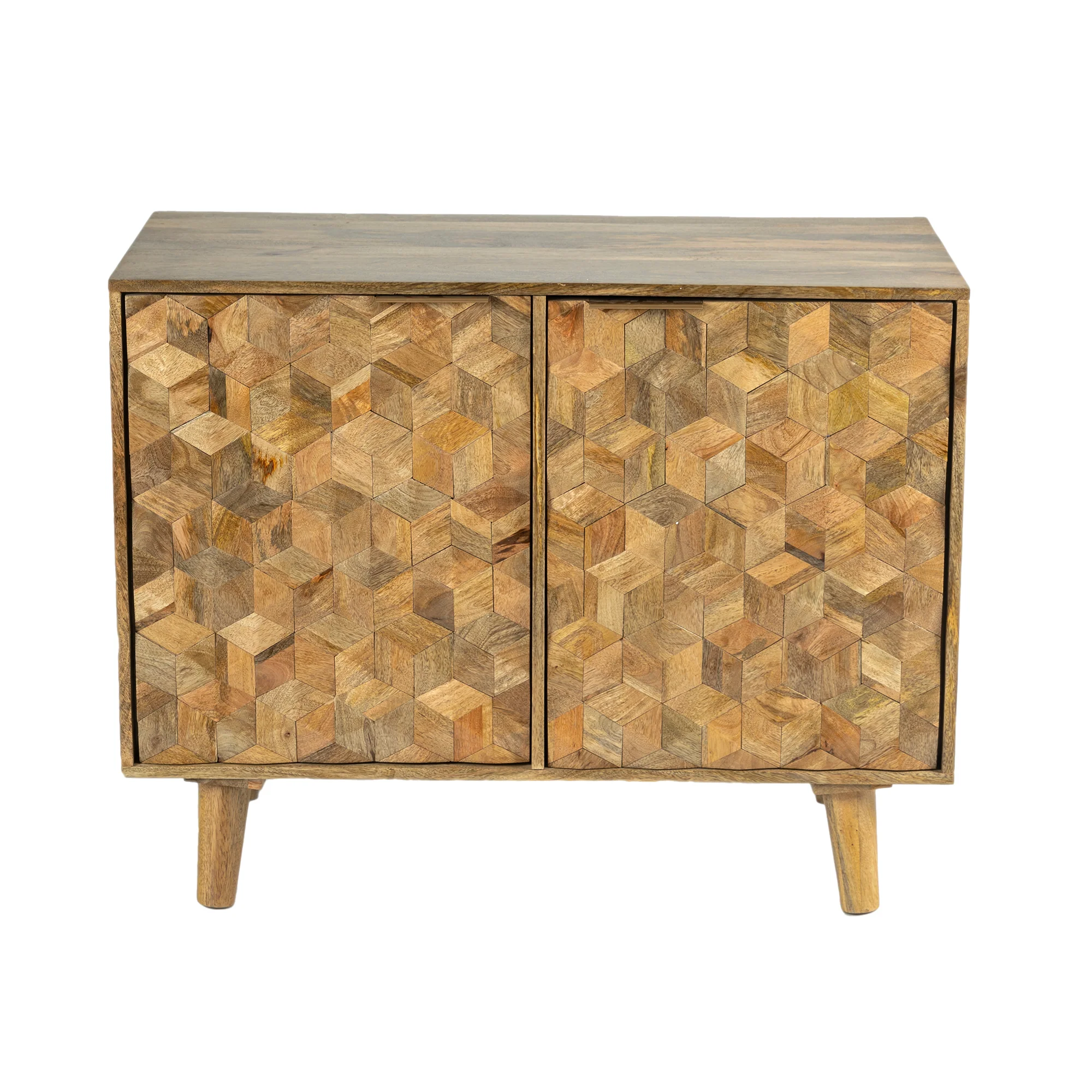   Furneezy Carve Mango Wood Side Board - Small