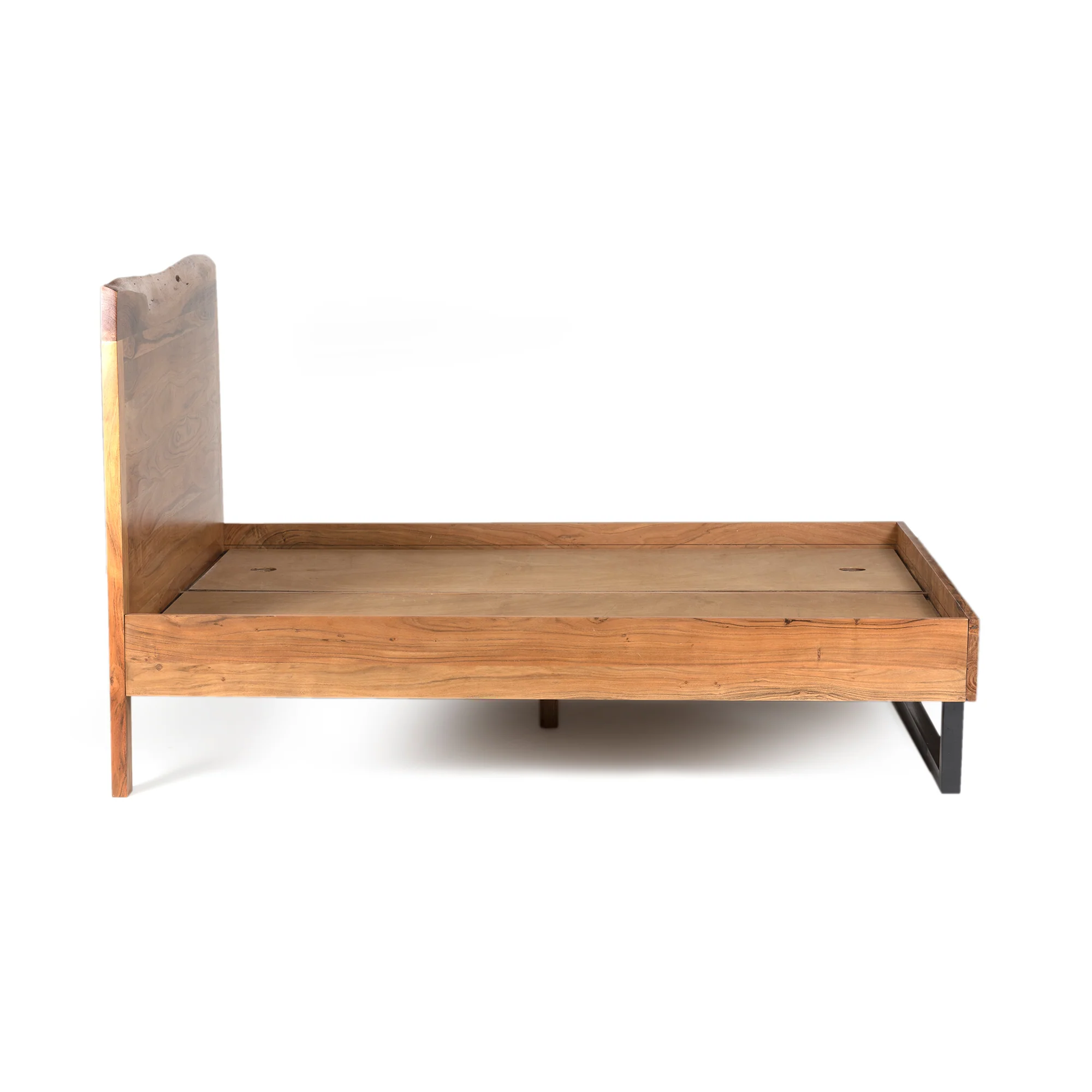 Furneezy Savannah Live Edge Acacia Wood Queen Bed