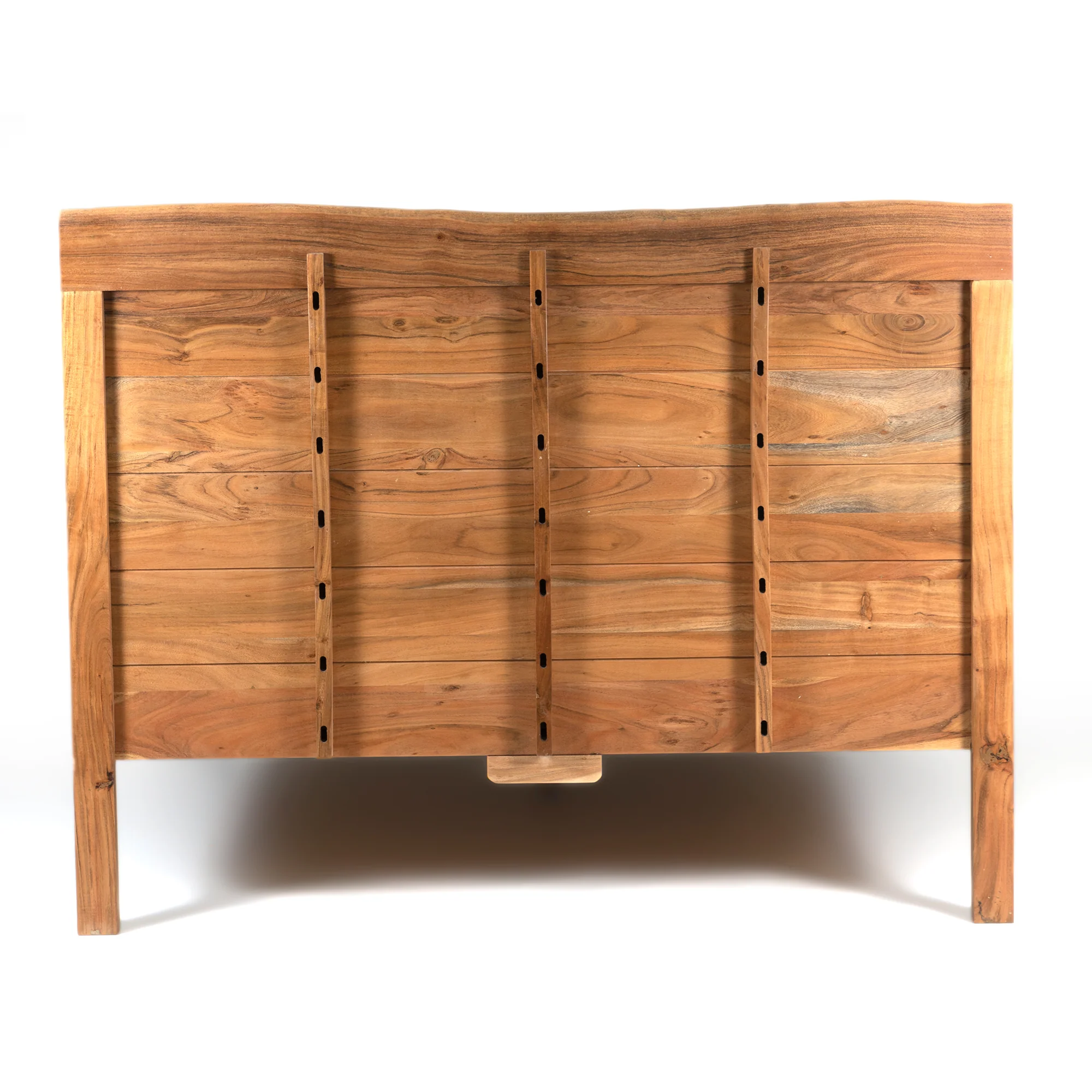 Furneezy Savannah Live Edge Acacia Wood Queen Bed