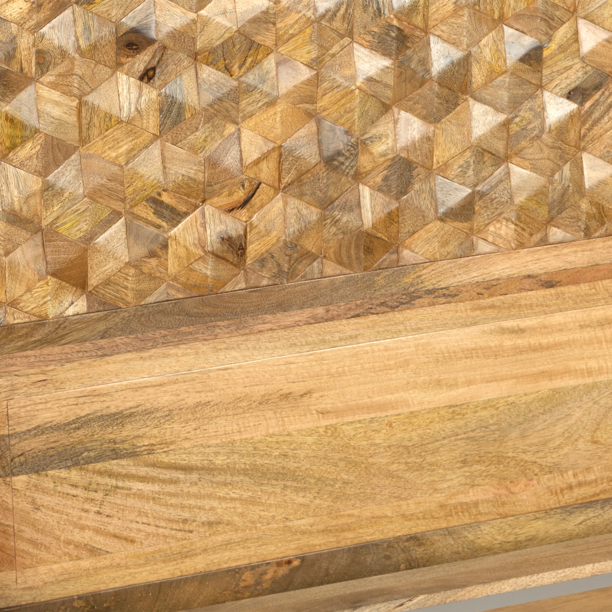  Furneezy Carve Hand-Carved Mango Wood Queen Bed