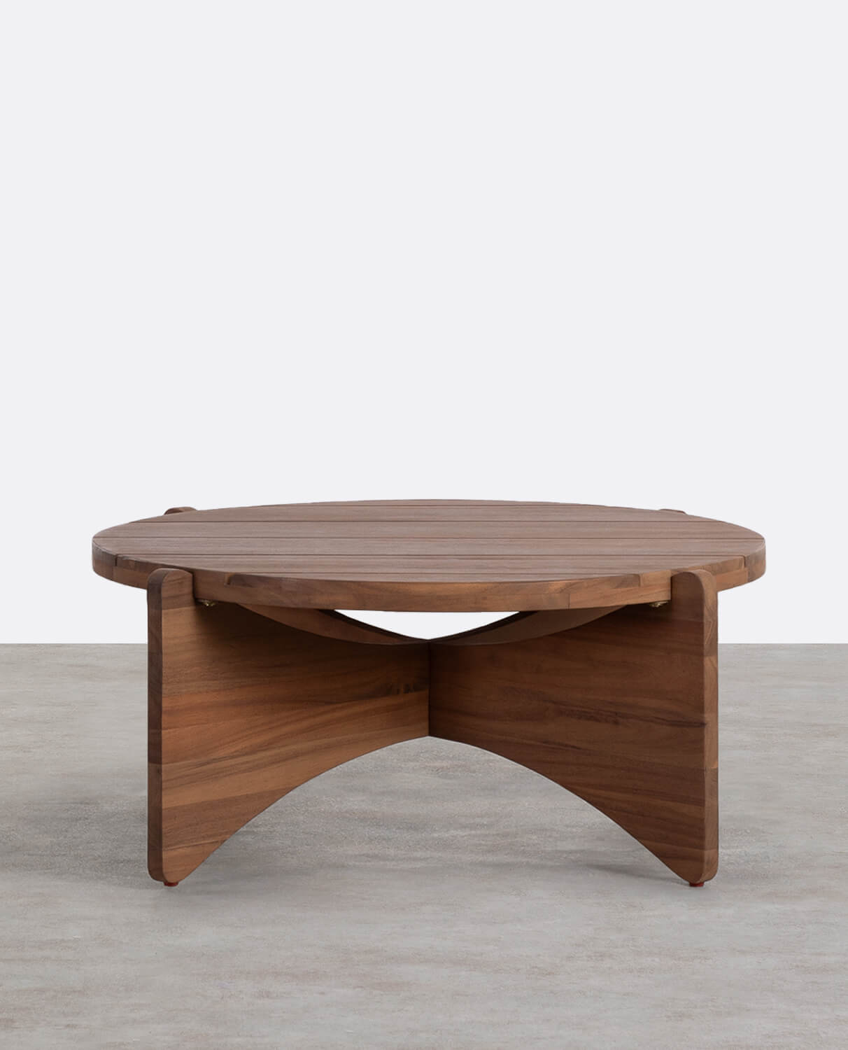 Round Acacia Wood Center Table (Ø80 cm)