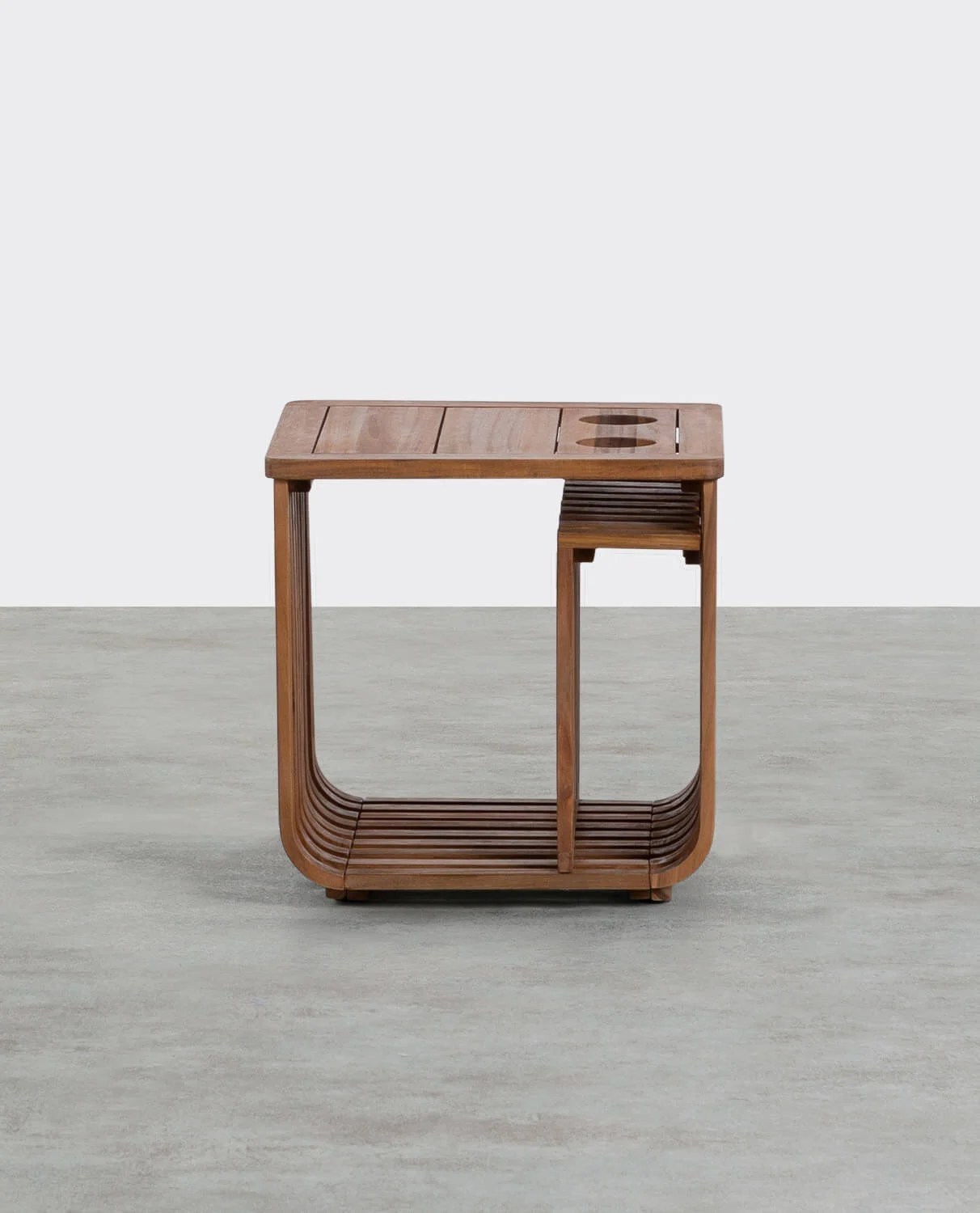 Acacia Wood Side Table (45x45 cm)