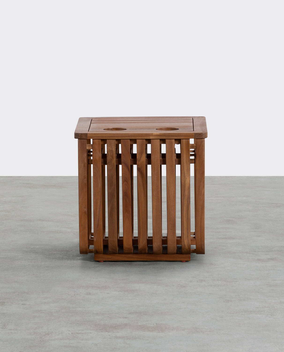 Acacia Wood Side Table (45x45 cm)