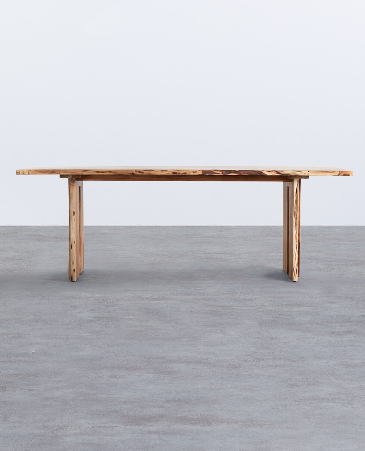 Rectangular Acacia Wood Dining Table (220x102 cm) New Aris