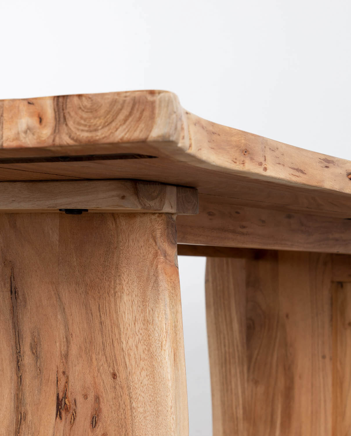 Rectangular Acacia Wood Dining Table (220x102 cm) New Aris