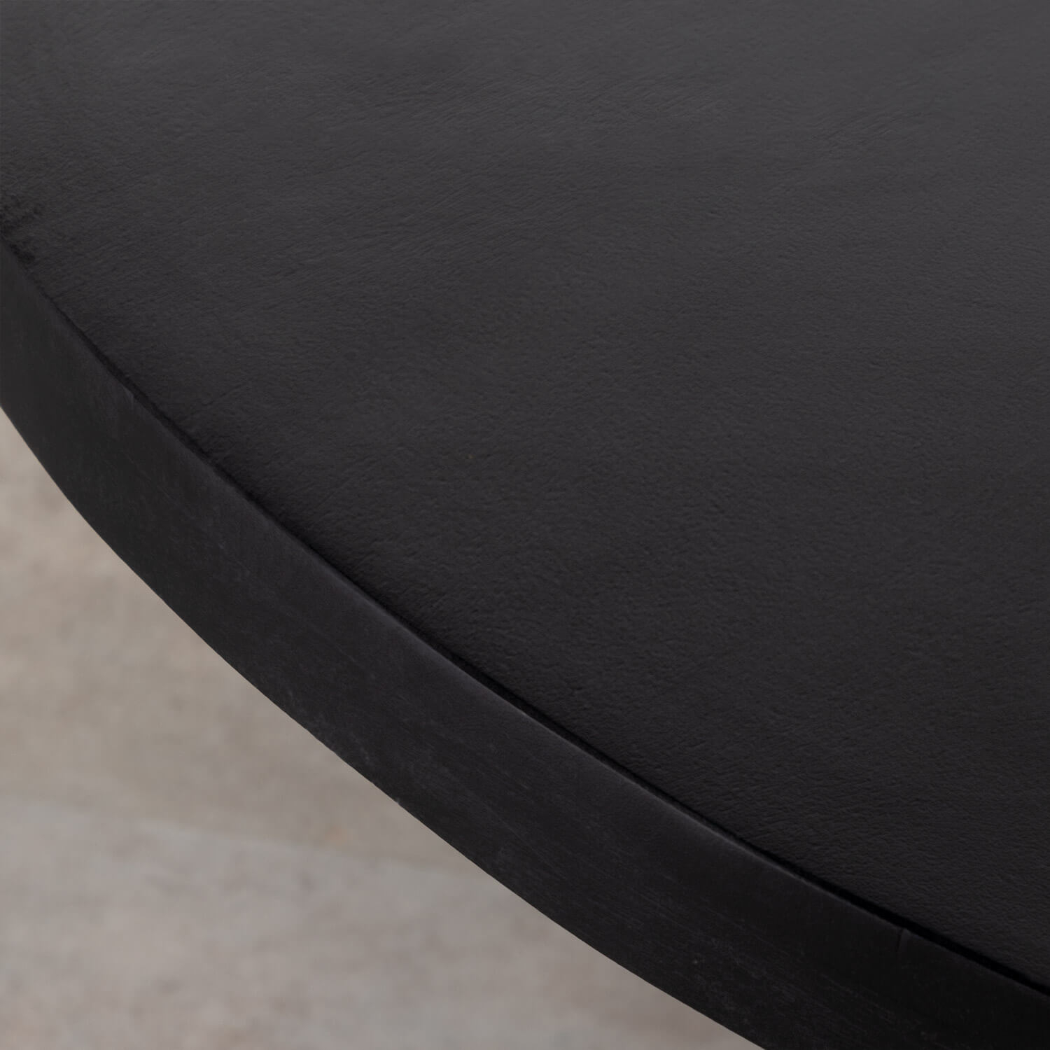  Set of Round Wooden Table Doran and 4 Vili Natural Rattan Chairs, 