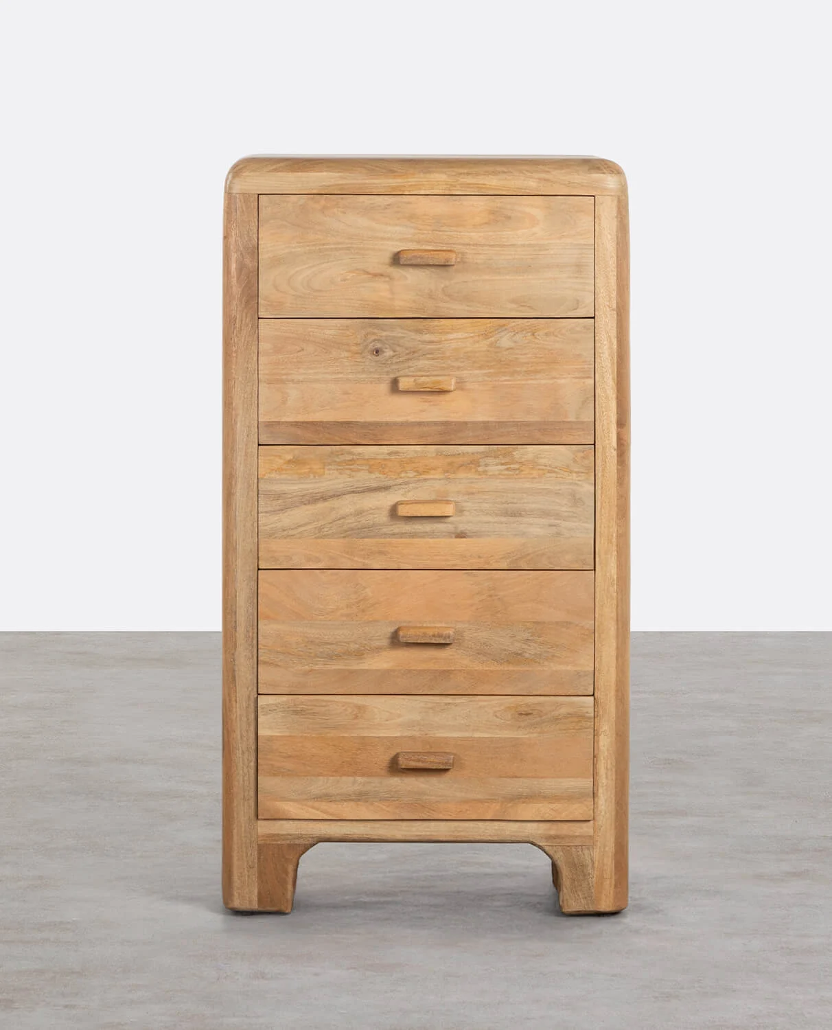 Mango Wood 5 Drawer Chest of Drawers Reichel