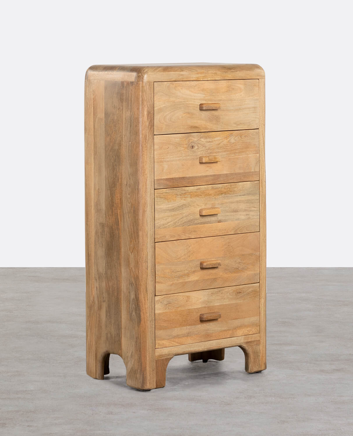 Mango Wood 5 Drawer Chest of Drawers Reichel