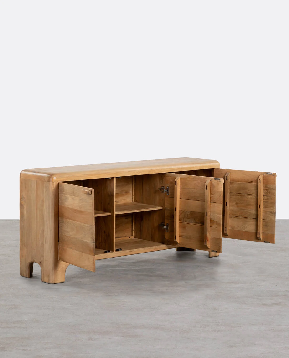 Mango Wood 3 Door Low Sideboard Reichel