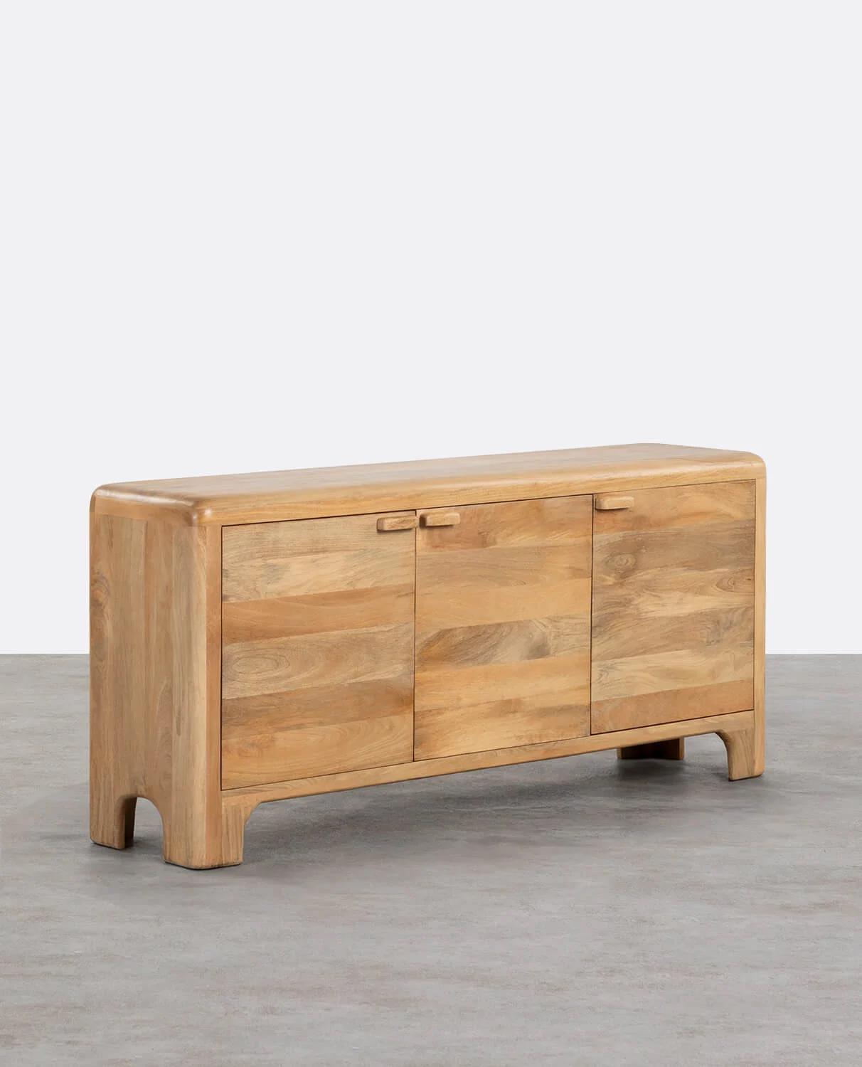 Mango Wood 3 Door Low Sideboard Reichel