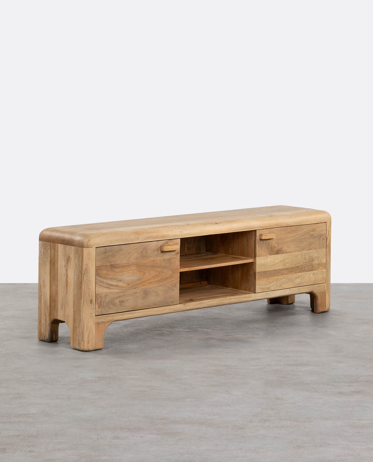 TV Cabinet Mango Wood 2 Door Reichel