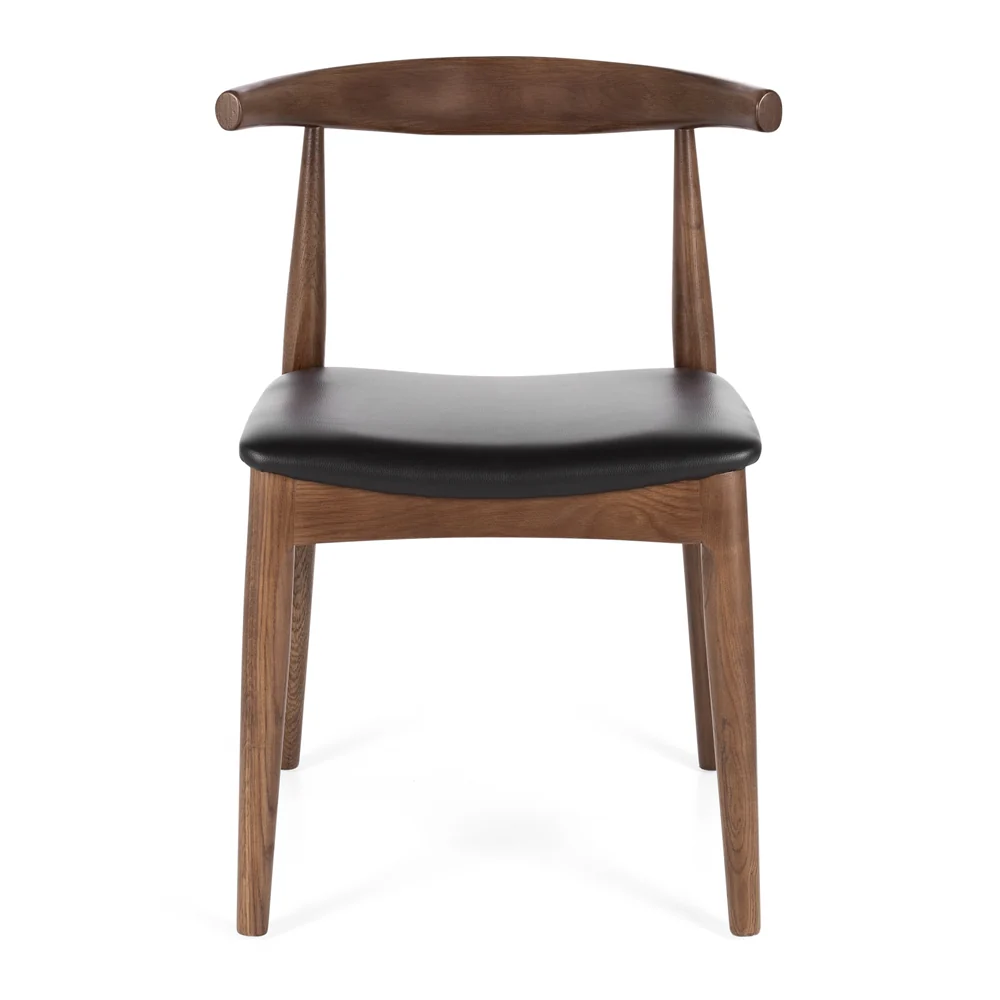 ARENA BULL Chair Black Walnut Finish Acacia Wood