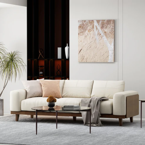 Connor Contemporary Upholstered Oversized 3 Seater Sofa