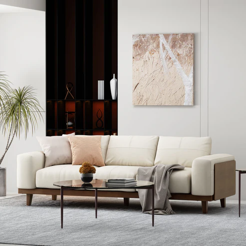 Connor Contemporary Upholstered Oversized 3 Seater Sofa