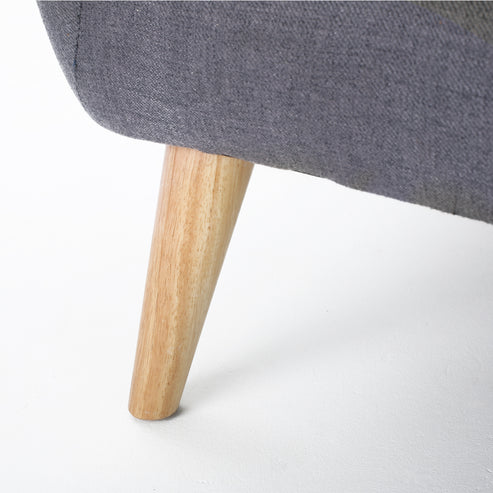 Mid-Century Modern Sofa + Dark Gray