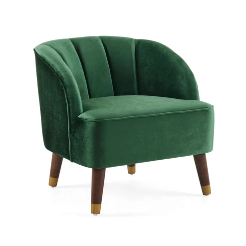 Emerald Green Velvet Accent Chair
