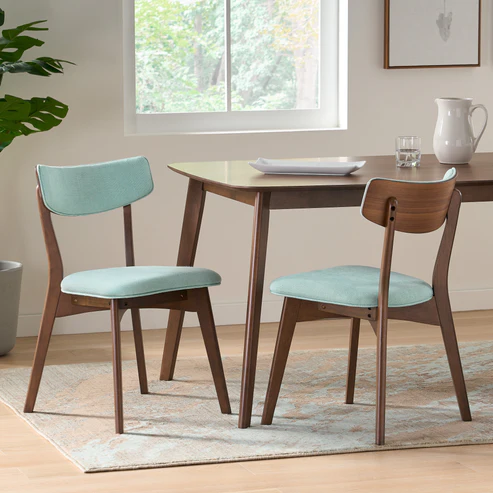 Mid-Century Modern Dining Chairs (Set Of Two)