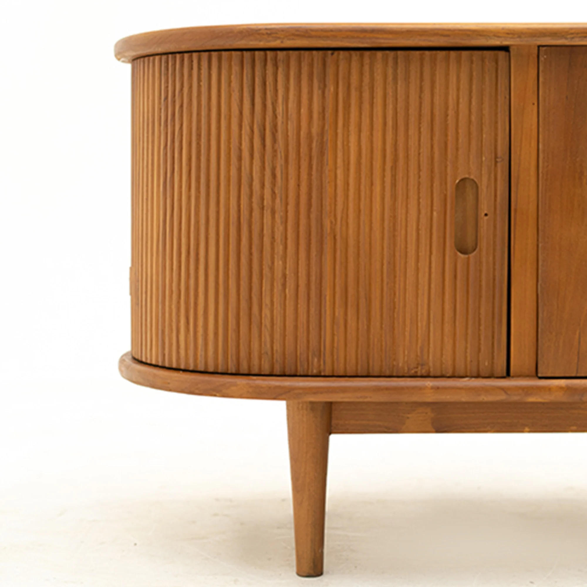 Mid-Century Modern TV Stand Teak Wood 