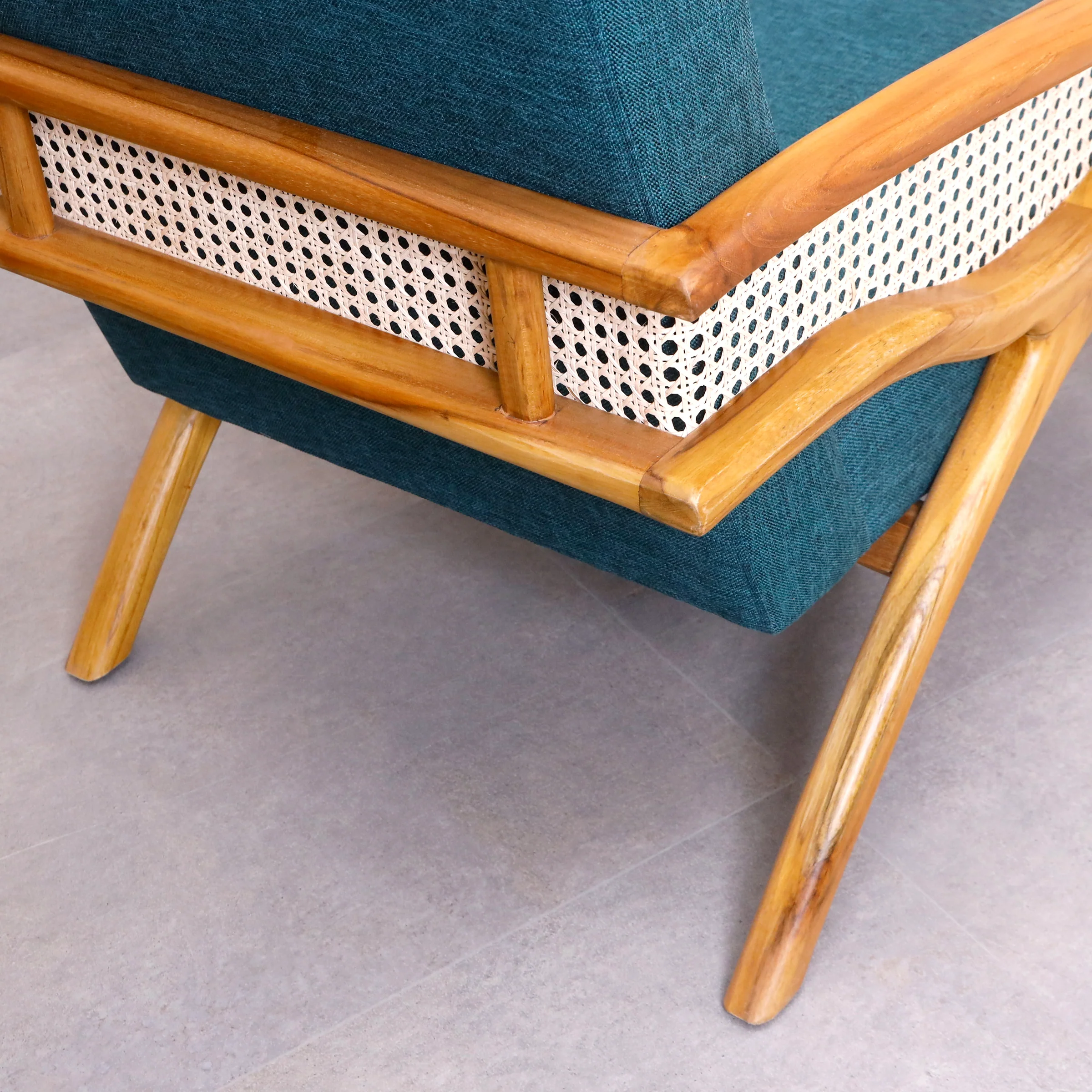 Modern Armchair In Teak Wo