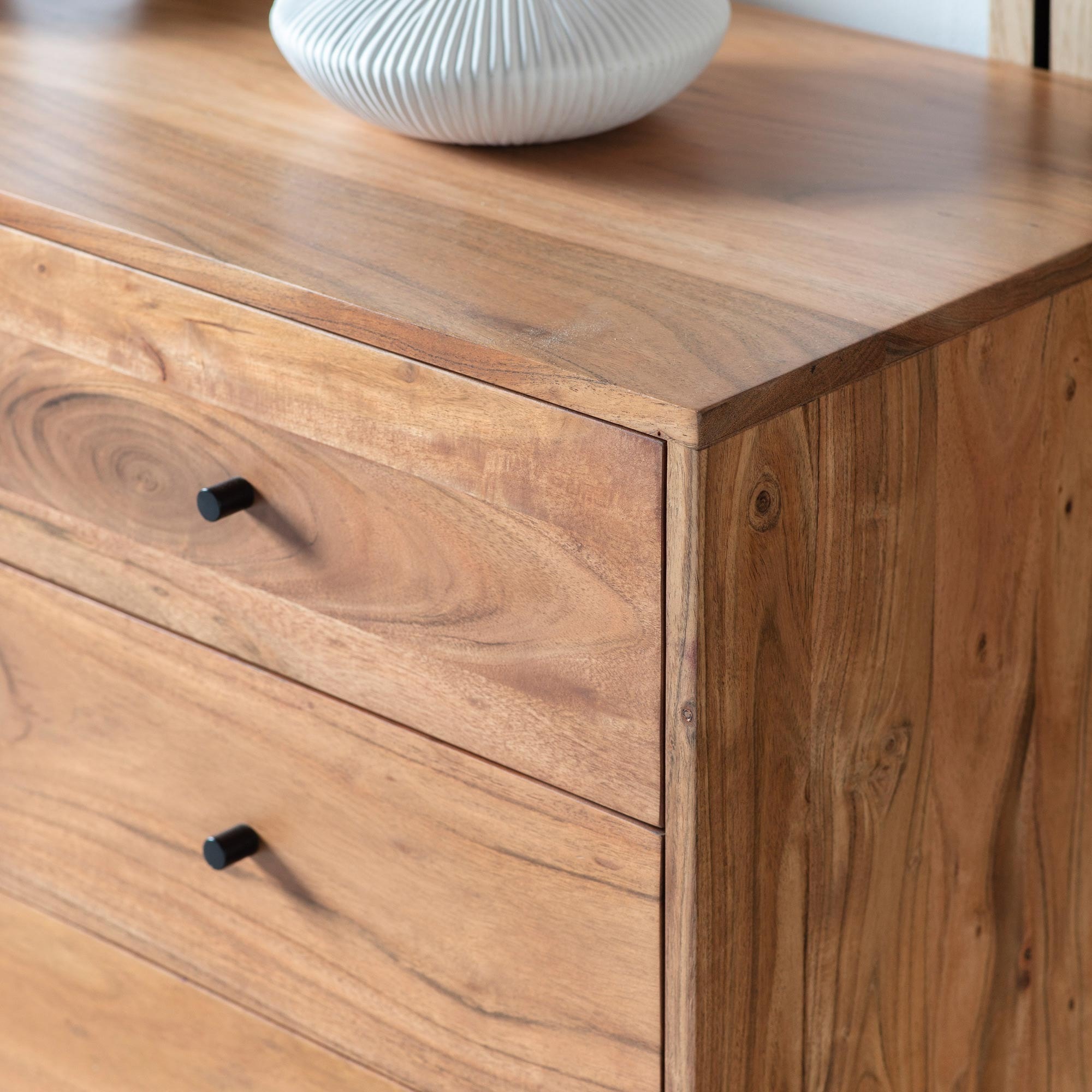 Modern Wooden Sideboard In Acacia Wood