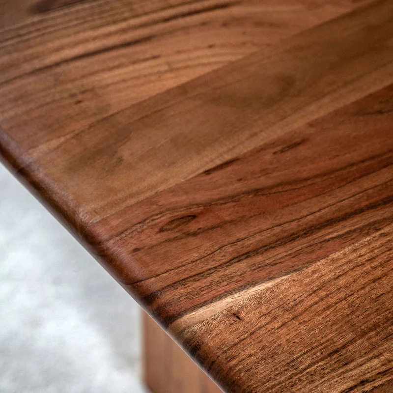 Rustic Country Farmhouse Solid Acacia Wood 6 Seater Dining Table 180cm