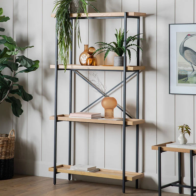 Modern Industrial Bookshelf