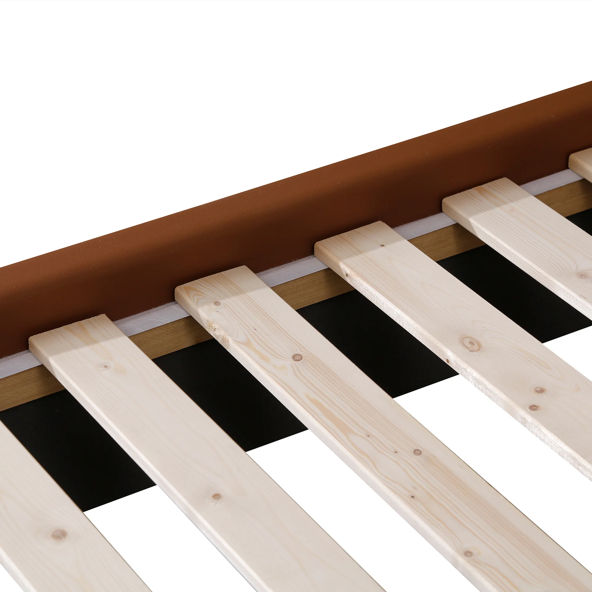 Brooklyn Leatherette Queen Bed - Tan