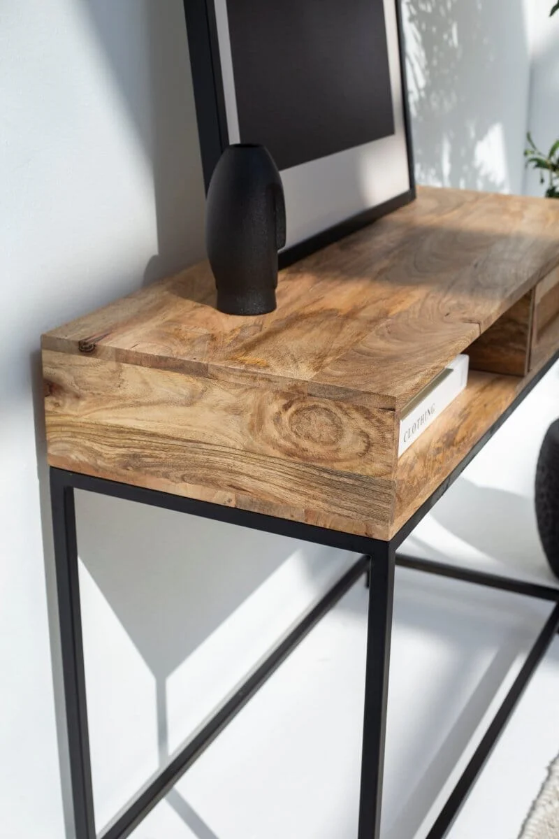 Rattan One Drawer Console