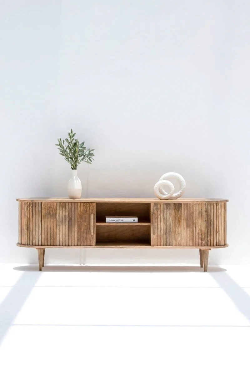 Gretta Wooden Media Unit