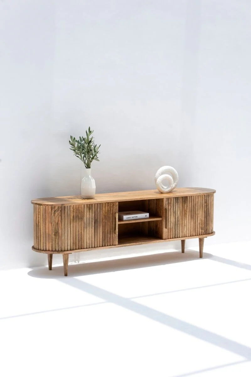 Gretta Wooden Media Unit