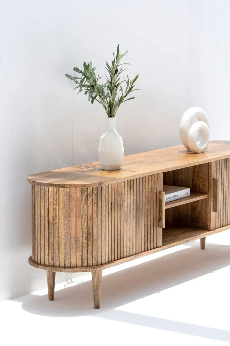 Gretta Wooden Media Unit