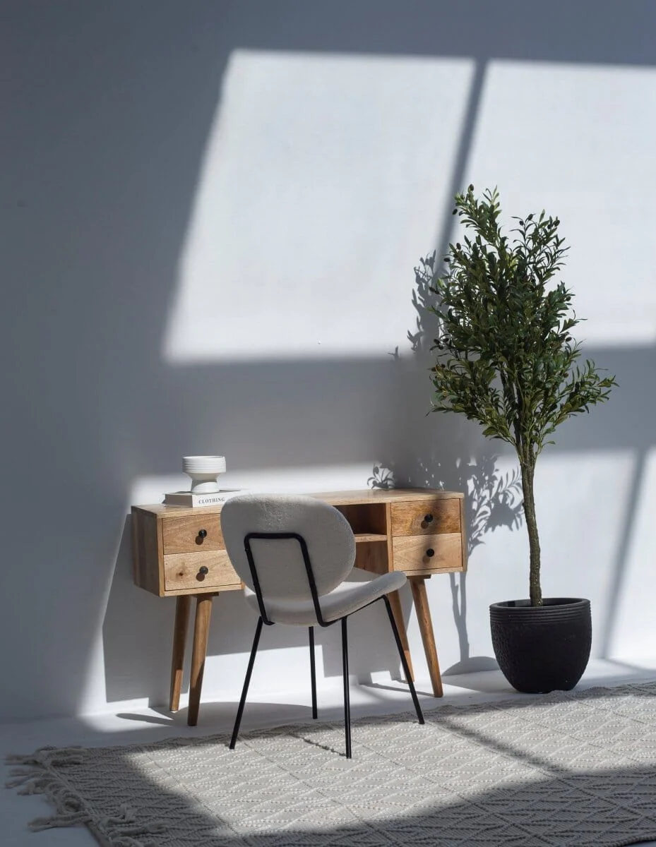 Wooden Desk with Drawers