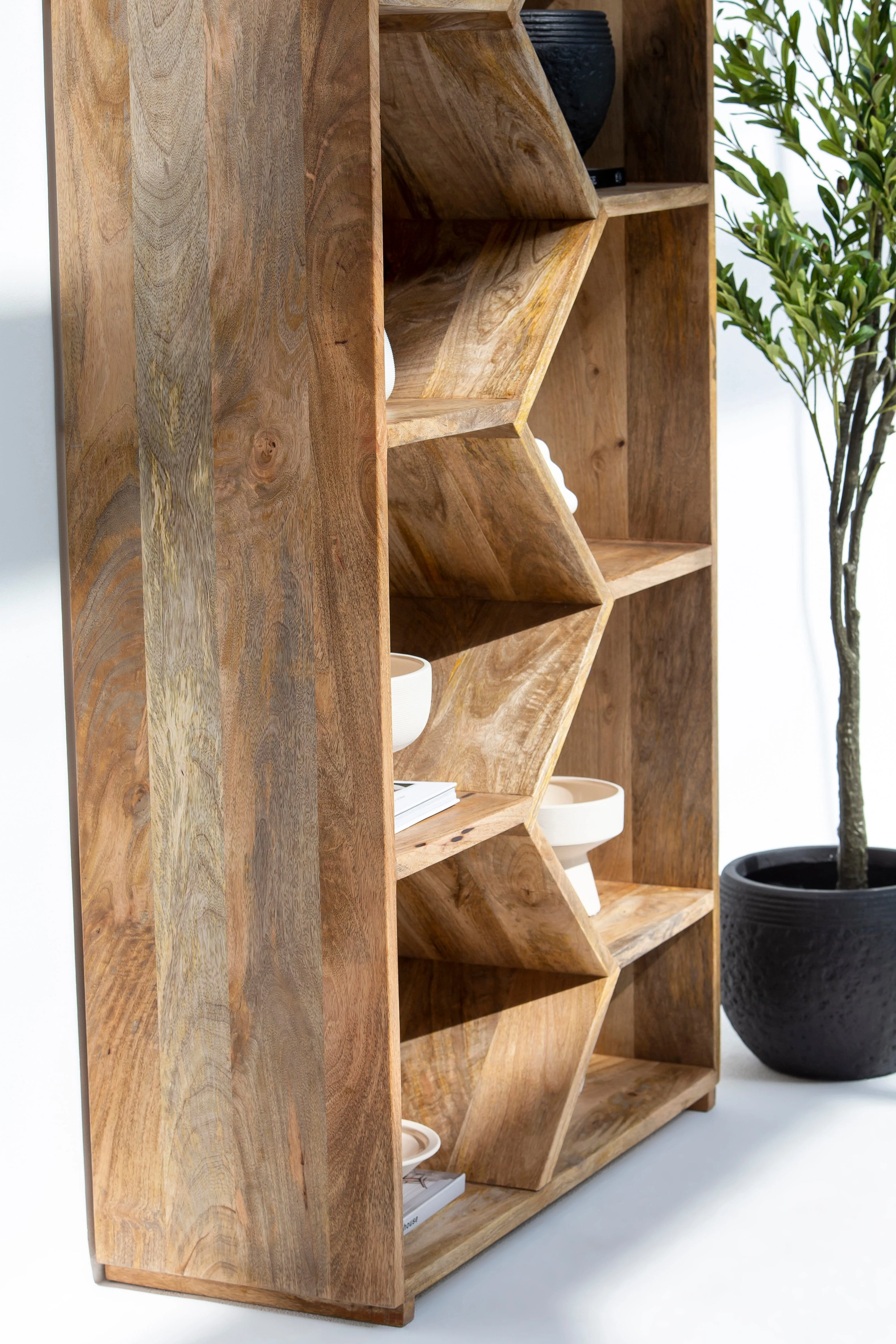 Marion Wooden Display Shelves Unit