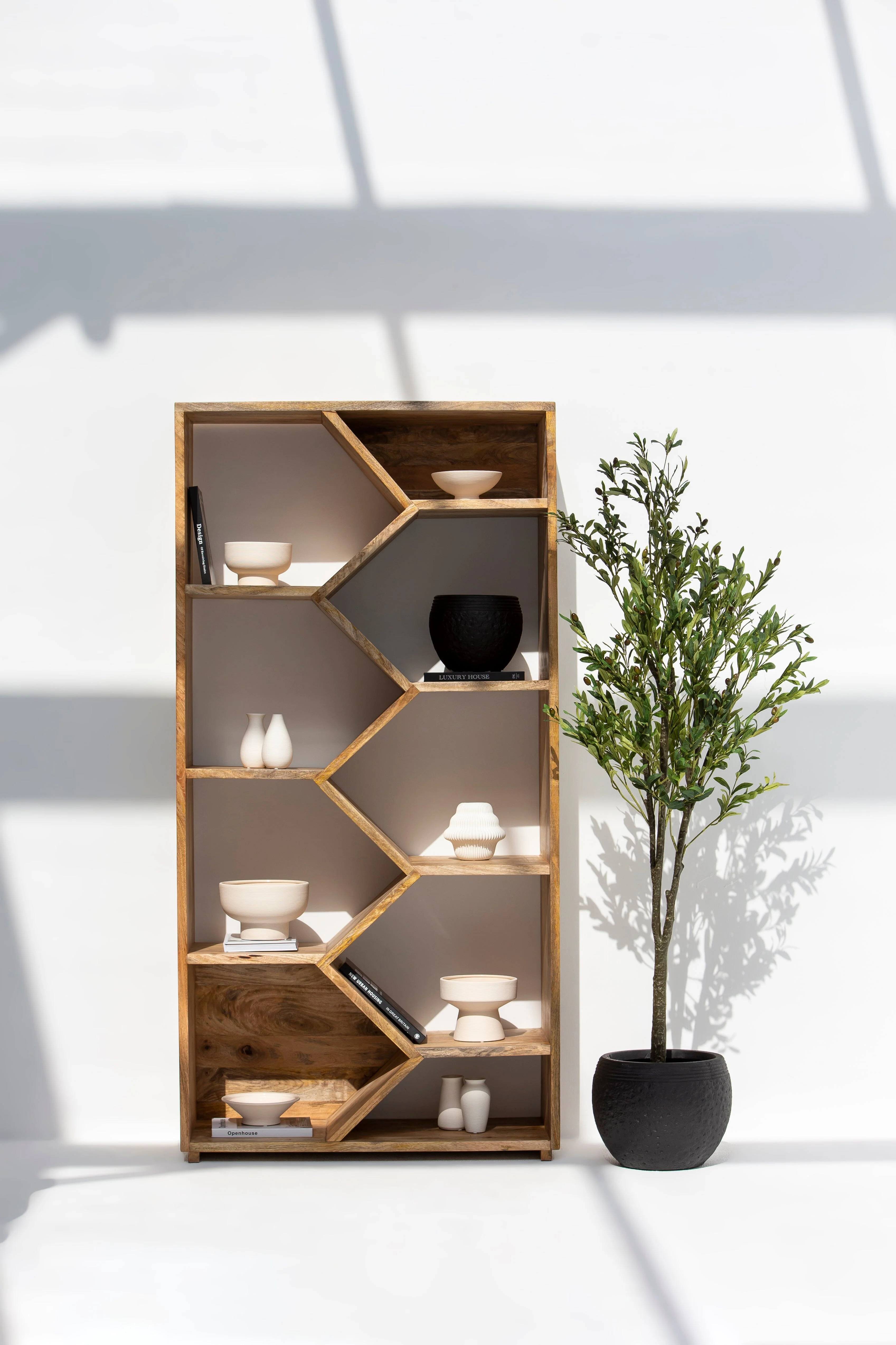 Marion Wooden Display Shelves Unit