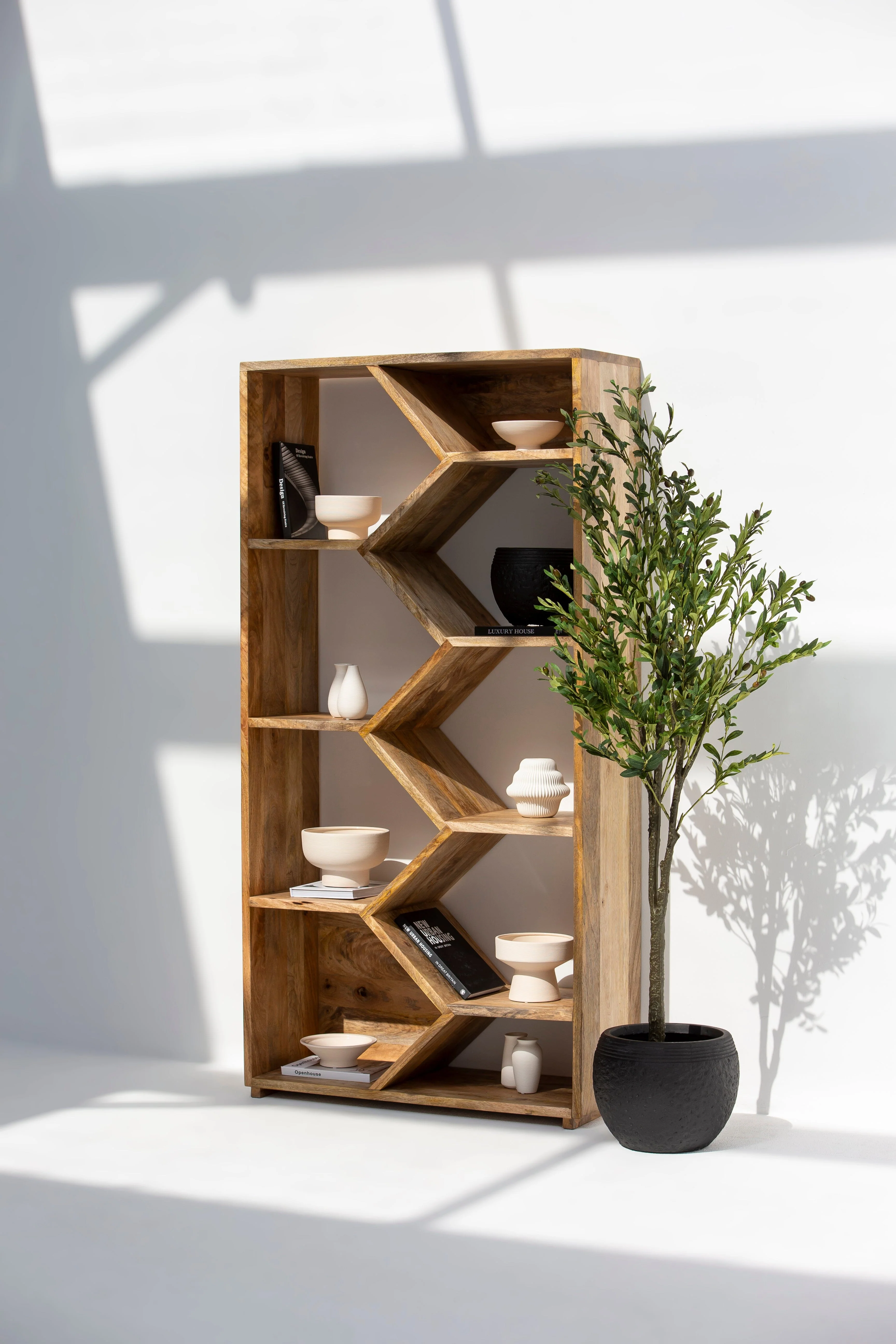 Marion Wooden Display Shelves Unit