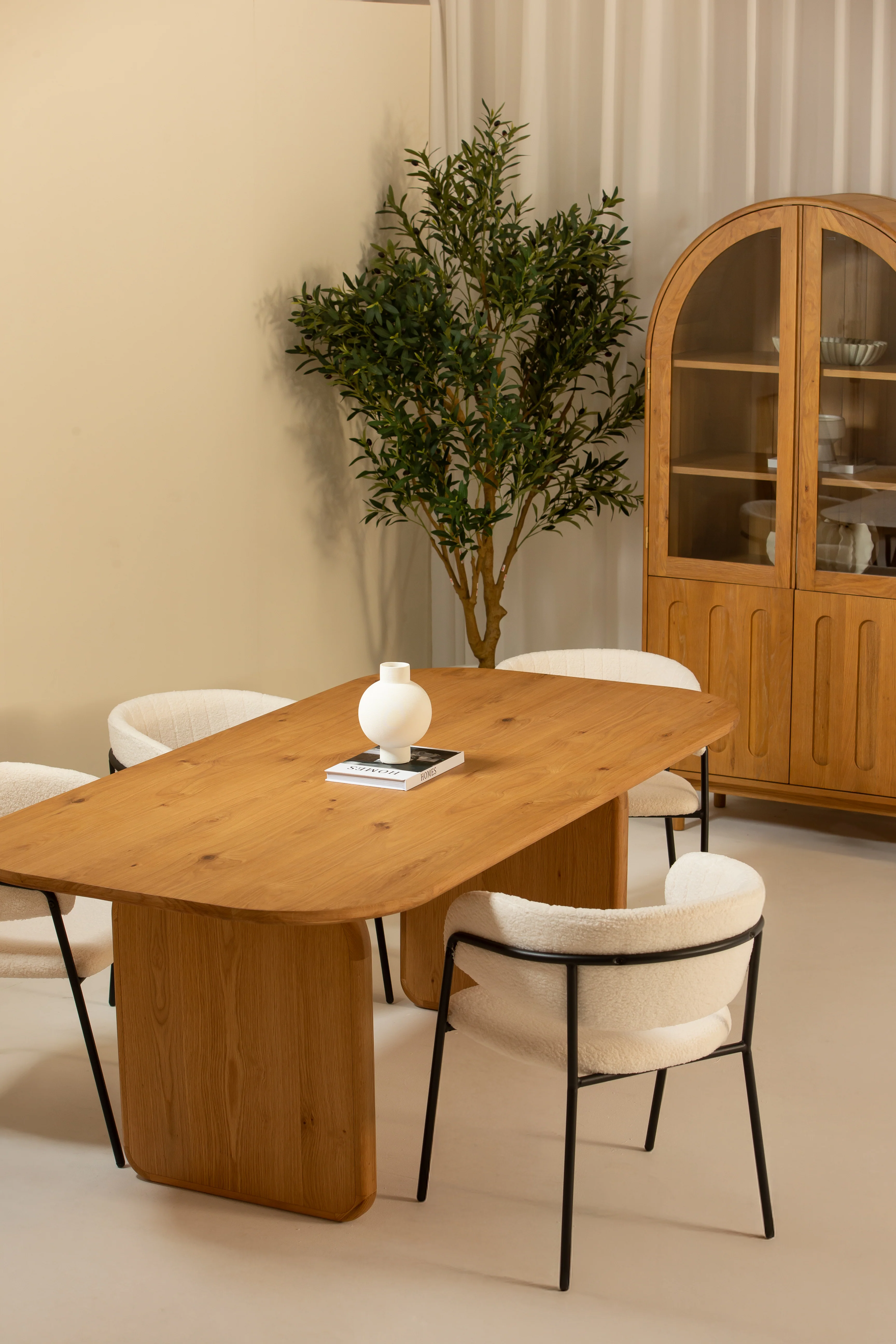 Lunova Wooden Dining Table Oak