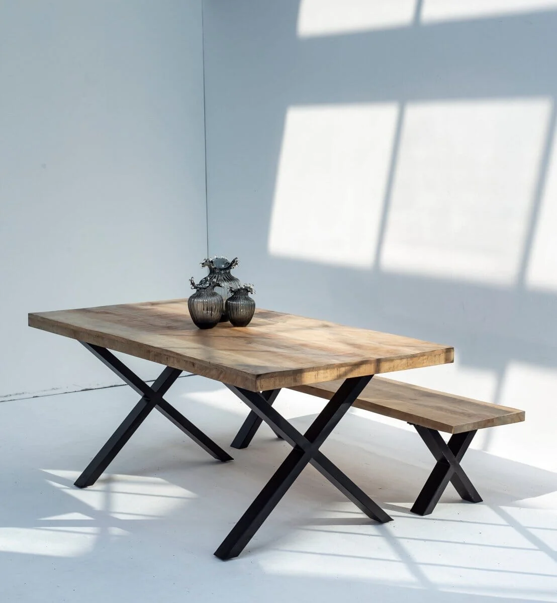 Mango Wood Dining Table with 7CM Top Thickness
