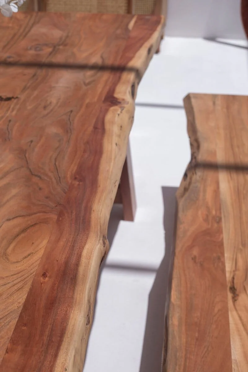 Paulina Dark Acacia Dining Table