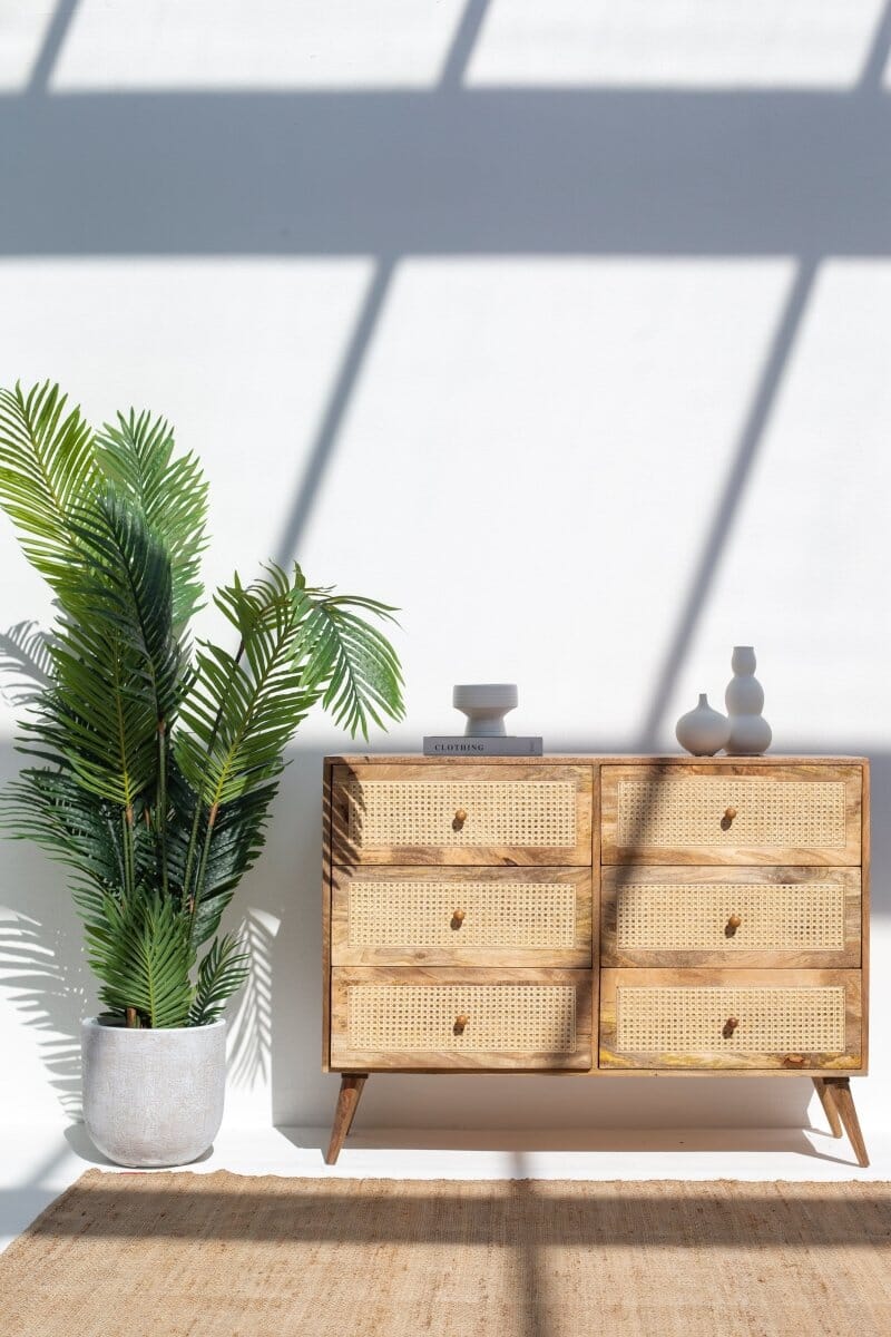 Inger Rattan Drawers Dresser