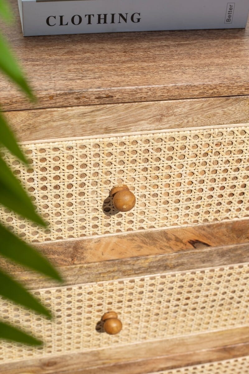 Inger Rattan Drawers Dresser