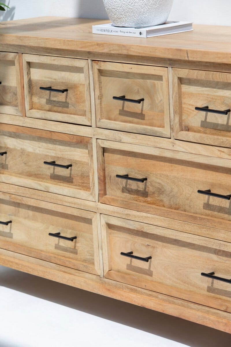 Ayzal 8-Drawer Wooden Dresser