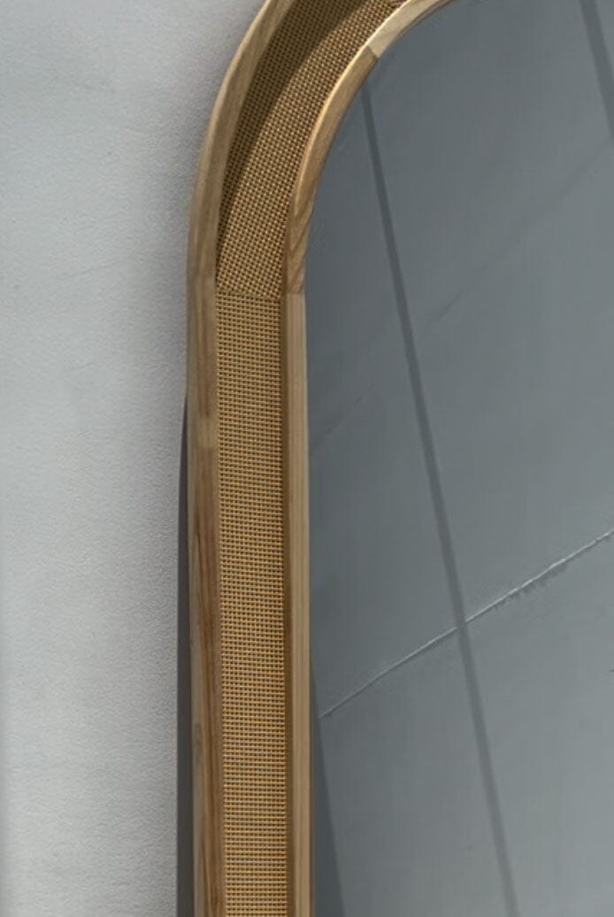 Riley Rattan Frame Arch Full Length Mirror