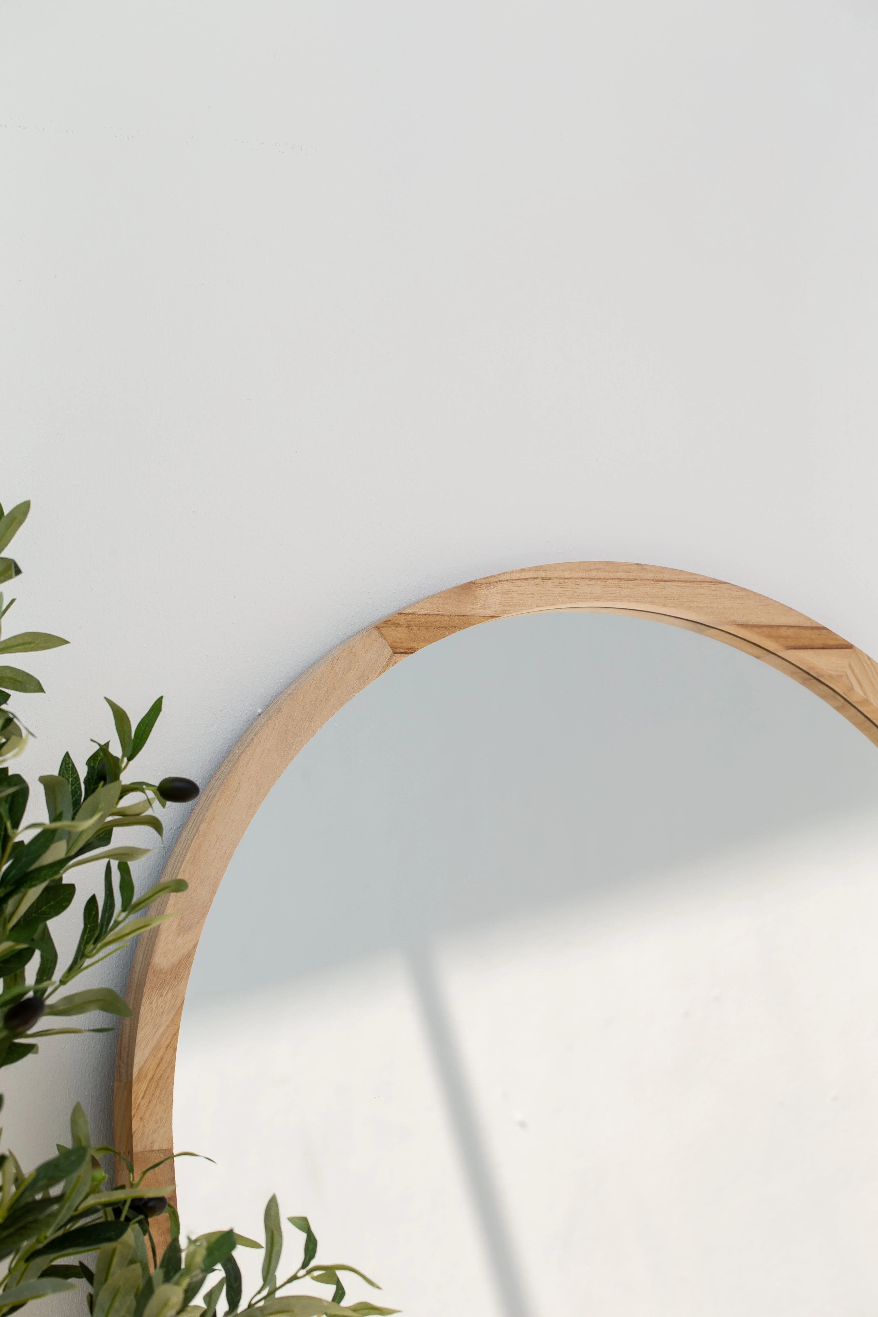 Eleanor Light Wood Arch Mirror