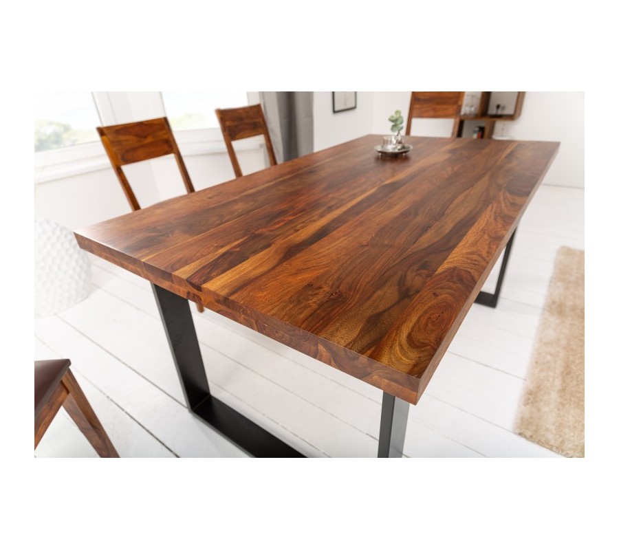 Solid Sheesham Wood Dining Table 160 Cm