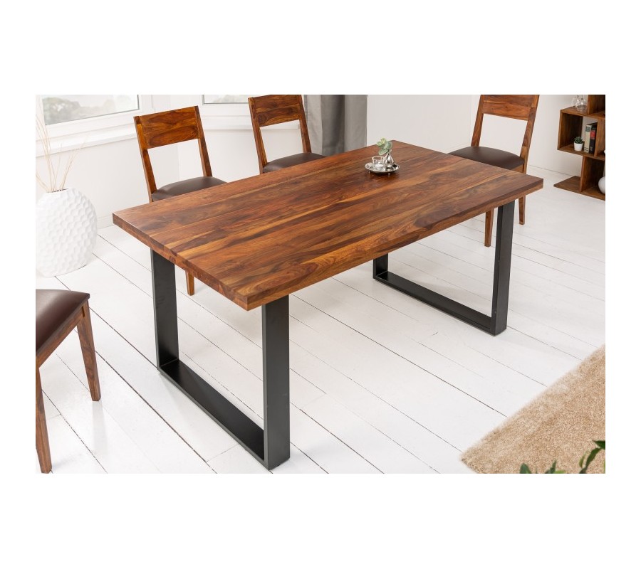 Solid Sheesham Wood Dining Table 160 Cm