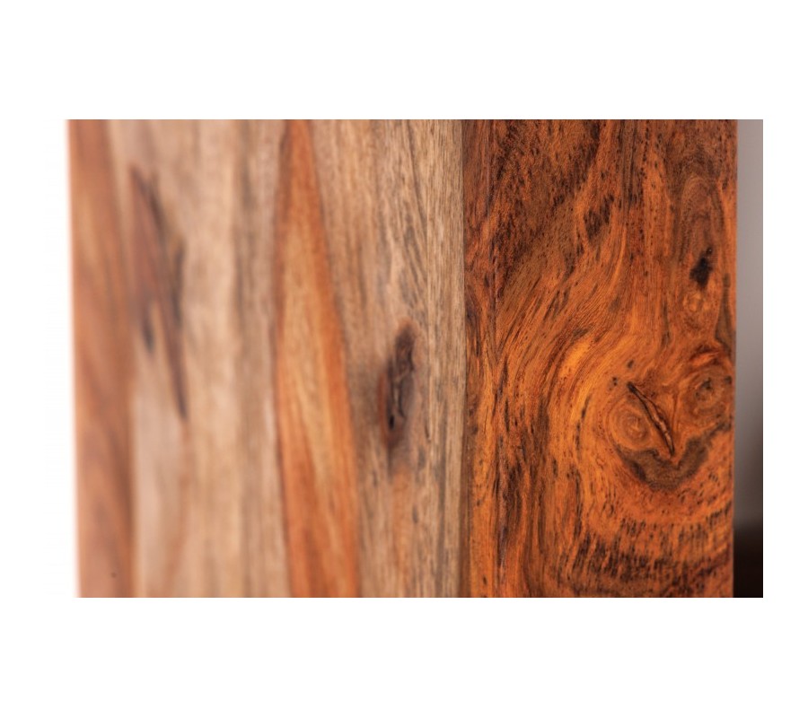 Massive Makassar designer shelf made of brown rosewood with eight shelves 180cm