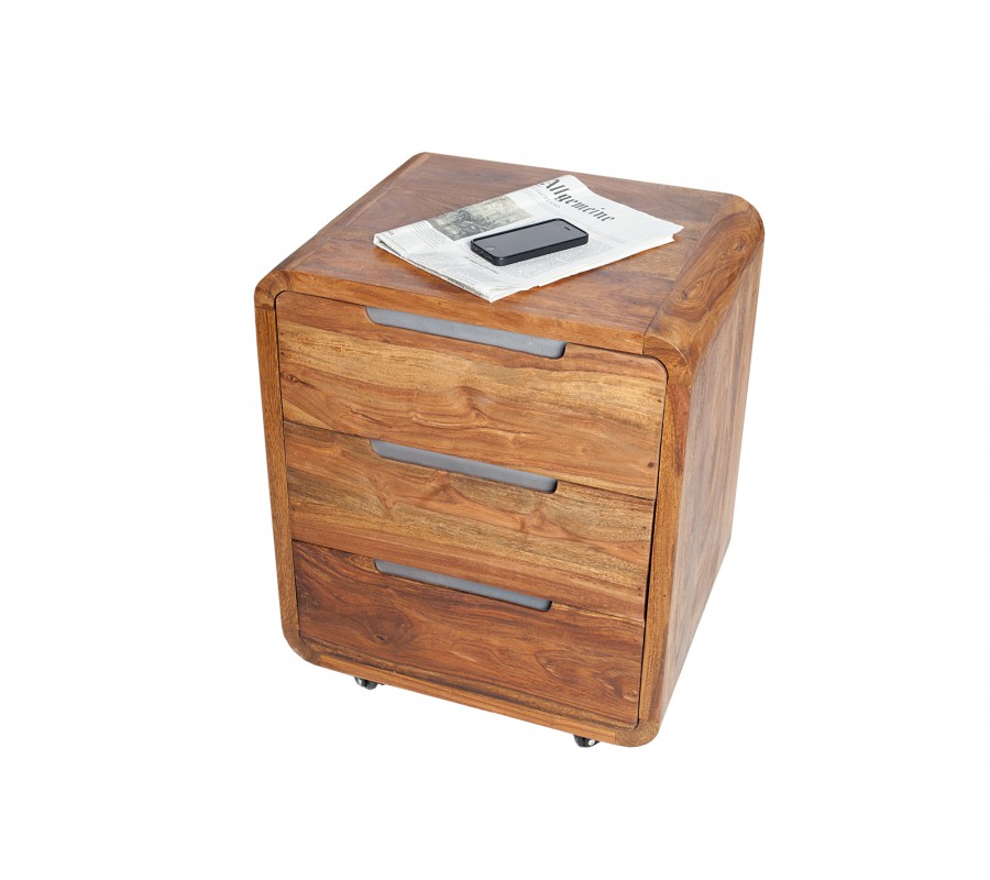 Wooden Desk with Chair and Drawer Unit