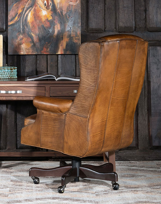  Vintage Leather Office Chair Two