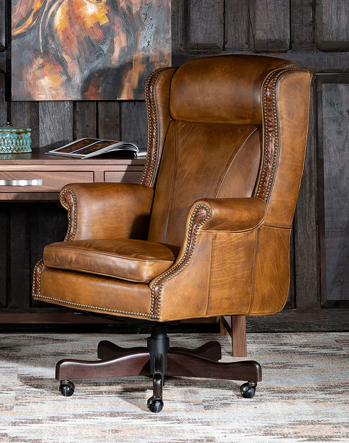 Vintage Leather Office Chair Two