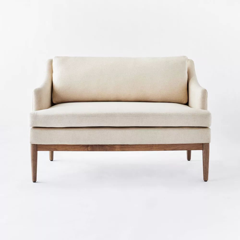 Modern Beige Sofa Two Seater